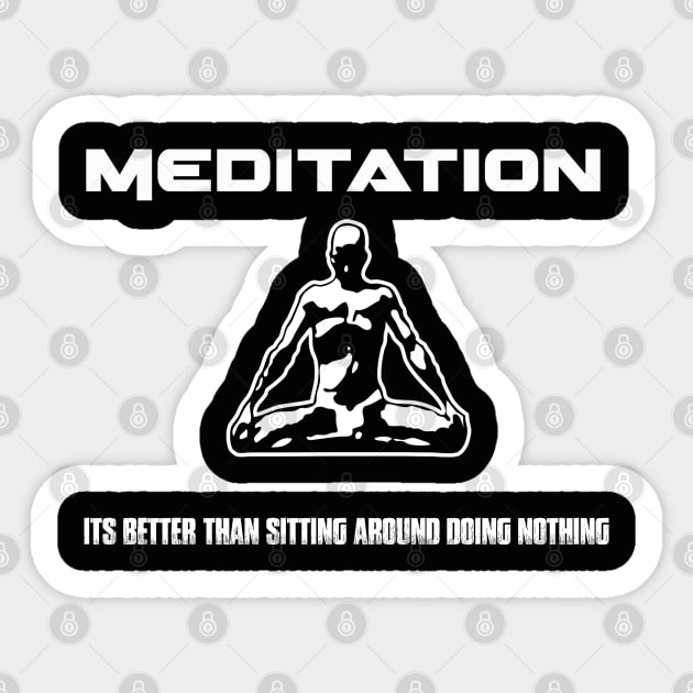 Meditation. Sticker by NineBlack